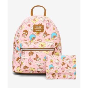 Loungefly Sanrio Mini Backpack & Wallet Set Pink Hello Kitty Sweet Treats